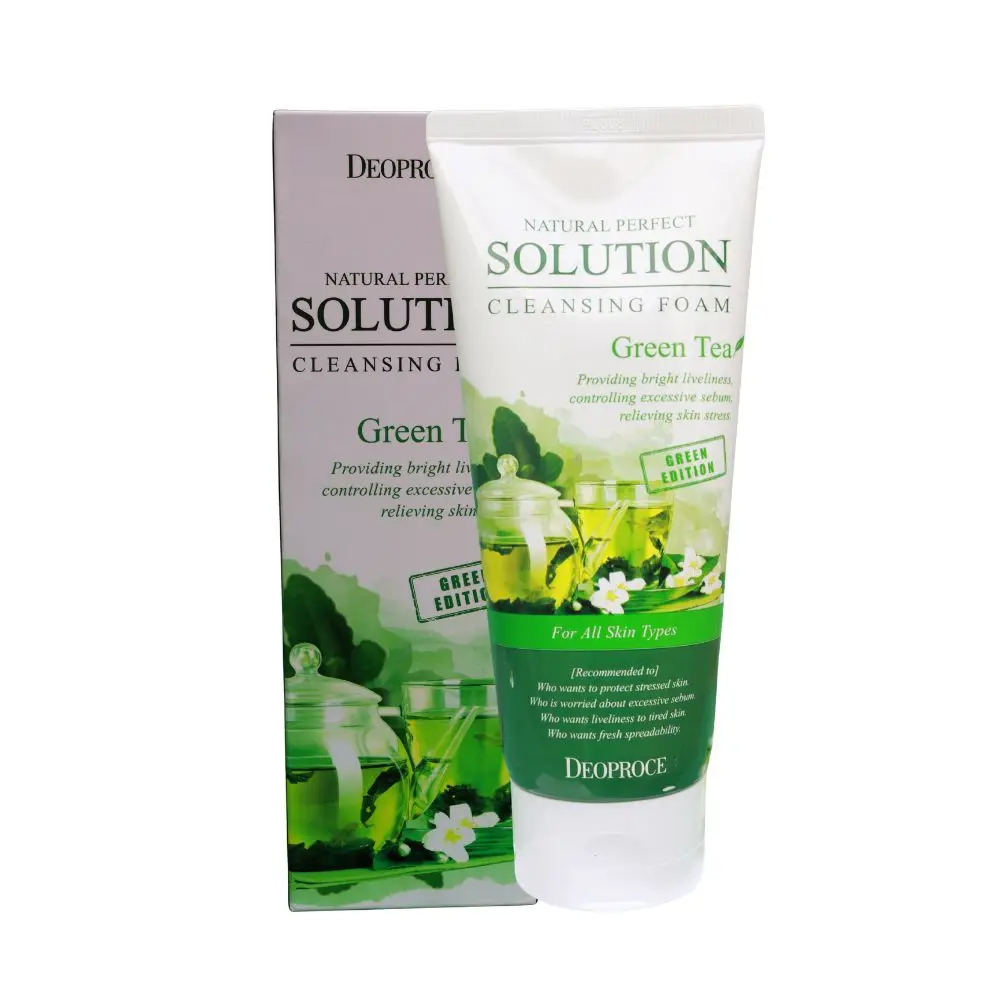 SOLUTION Cleansing Foam Green Tea – গ্রিন টি সুইং ক্লিনজিং ফোম - Image 3